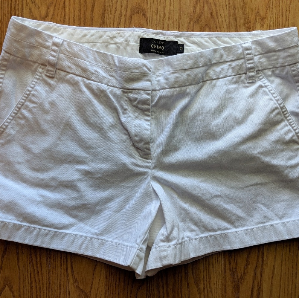JCrew white shorts